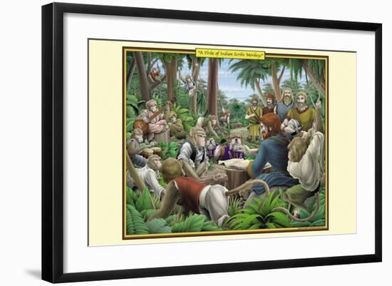 A Tribe of Indian Scribe Monkeys-Richard Kelly-Framed Art Print