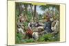 A Tribe of Indian Scribe Monkeys-Richard Kelly-Mounted Art Print