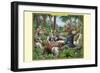 A Tribe of Indian Scribe Monkeys-Richard Kelly-Framed Art Print