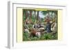 A Tribe of Indian Scribe Monkeys-Richard Kelly-Framed Art Print