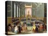 A Tribunal (Oil on Canvas)-Francois Octavien-Stretched Canvas