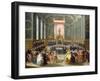 A Tribunal (Oil on Canvas)-Francois Octavien-Framed Giclee Print