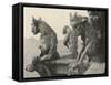 A Trio of Gargoyles-null-Framed Stretched Canvas