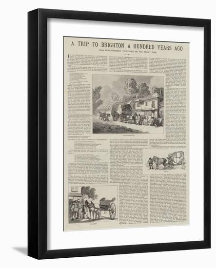 A Trip to Brighton a Hundred Years Ago-null-Framed Giclee Print