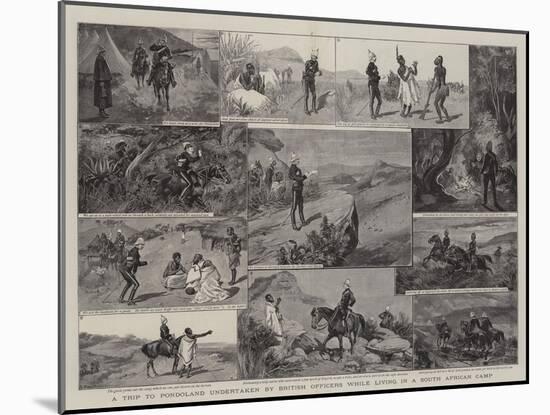 A Trip to Pondoland Undertaken by British Officers While Living in a South African Camp-null-Mounted Giclee Print