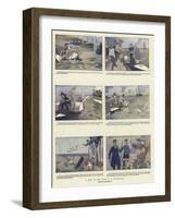 A Trip to the Nore in a Cycle-Boat-Tom Browne-Framed Giclee Print