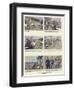 A Trip to the Nore in a Cycle-Boat-Tom Browne-Framed Giclee Print