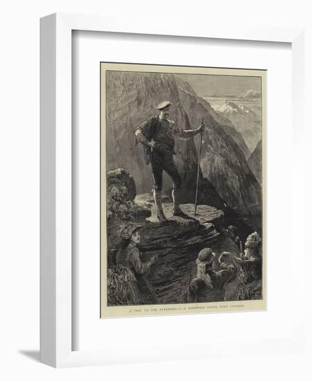 A Trip to the Pyrenees, I, a Mountain Guide, Eaux Chaudes-null-Framed Giclee Print