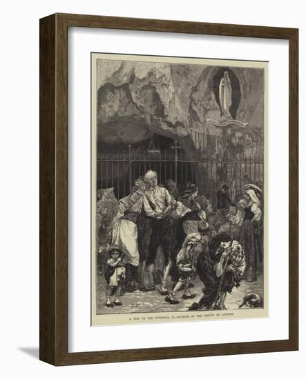 A Trip to the Pyrenees, II, Pilgrims at the Grotto of Lourdes-null-Framed Giclee Print