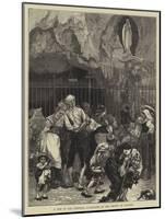 A Trip to the Pyrenees, II, Pilgrims at the Grotto of Lourdes-null-Mounted Giclee Print