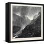 A Trip to the Pyrenees: Storm-Evening Near Eaux-Bonnes-null-Framed Stretched Canvas