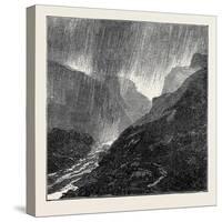 A Trip to the Pyrenees: Storm-Evening Near Eaux-Bonnes-null-Stretched Canvas