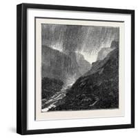 A Trip to the Pyrenees: Storm-Evening Near Eaux-Bonnes-null-Framed Giclee Print