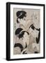 A Triple Portrait of Ohan of the Shinanoya-Kitagawa Utamaro-Framed Giclee Print