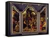A Triptych: Adoration of the Magi; Nativity and Presentation in the Temple; Annunciation-Master of 1518-Framed Stretched Canvas