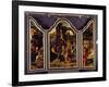 A Triptych: Adoration of the Magi; Nativity and Presentation in the Temple; Annunciation-Master of 1518-Framed Giclee Print