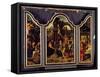 A Triptych: Adoration of the Magi; Nativity and Presentation in the Temple; Annunciation-Master of 1518-Framed Stretched Canvas