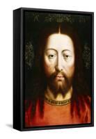 A Triptych with Christ as Salvator Mundi-null-Framed Stretched Canvas