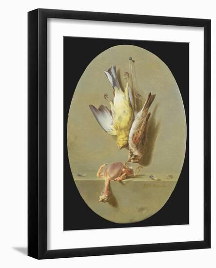 A Trompe L'Oeil of Dead Songbirds-Jean Joseph Xavier Bidauld-Framed Giclee Print