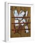 A Trompe L'Oeil of Newspapers, Letters and Writing Implements on a Wooden Board-Edward Collier-Framed Giclee Print
