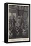 A Troop Dinner in India-Richard Caton Woodville II-Framed Stretched Canvas