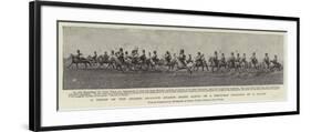 A Troop of the Second Dragoon Guards (Scots Greys) on a Field-Day Charging at a Gallop-null-Framed Giclee Print