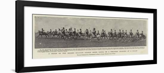 A Troop of the Second Dragoon Guards (Scots Greys) on a Field-Day Charging at a Gallop-null-Framed Giclee Print