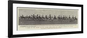 A Troop of the Second Dragoon Guards (Scots Greys) on a Field-Day Charging at a Gallop-null-Framed Giclee Print