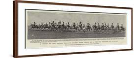 A Troop of the Second Dragoon Guards (Scots Greys) on a Field-Day Charging at a Gallop-null-Framed Giclee Print