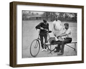 A Trooper of the 2nd Life Guards Polishing Up for Parade, 1896-Gregory & Co-Framed Giclee Print