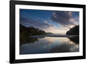 A Tropical Scene with the Itamambuca River Entering the Atlantic Ocean at Itamambuca Beach-Alex Saberi-Framed Photographic Print