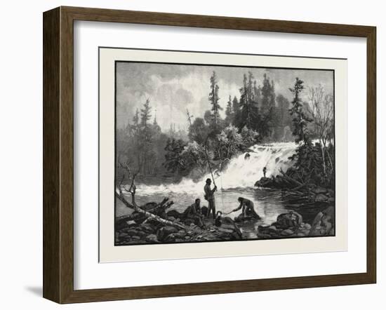 A Trout Pool on the Nepigon, Canada, Nineteenth Century-null-Framed Giclee Print