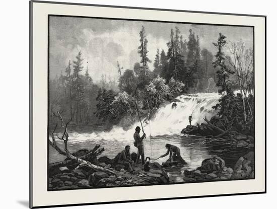 A Trout Pool on the Nepigon, Canada, Nineteenth Century-null-Mounted Giclee Print