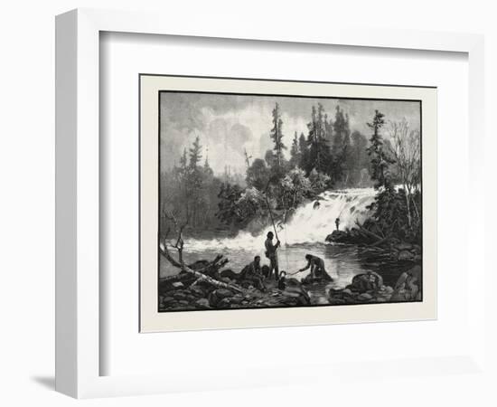 A Trout Pool on the Nepigon, Canada, Nineteenth Century-null-Framed Giclee Print