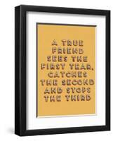 A True Friend-null-Framed Art Print