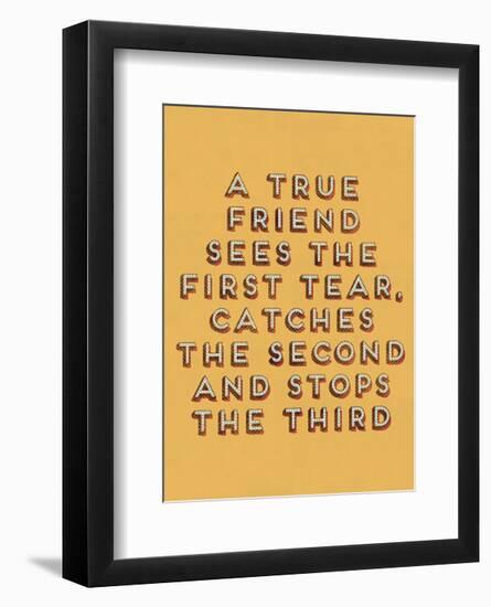 A True Friend-null-Framed Art Print