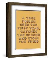 A True Friend-null-Framed Art Print