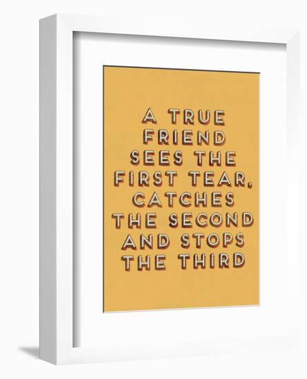 A True Friend-null-Framed Art Print