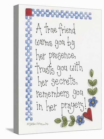 A True Friend-Debbie McMaster-Stretched Canvas