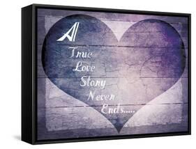 A True Love Story Never Ends-LightBoxJournal-Framed Stretched Canvas