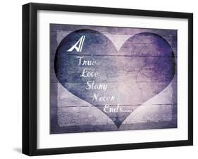 A True Love Story Never Ends-LightBoxJournal-Framed Giclee Print