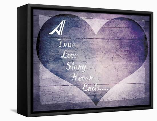 A True Love Story Never Ends-LightBoxJournal-Framed Stretched Canvas