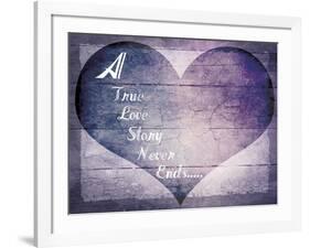 A True Love Story Never Ends-LightBoxJournal-Framed Giclee Print