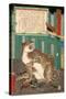 A True Picture of the Fierce Live Tiger Never Seen from the Past to the Present-Kyosai Kawanabe-Stretched Canvas