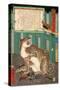 A True Picture of the Fierce Live Tiger Never Seen from the Past to the Present-Kyosai Kawanabe-Stretched Canvas