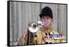 A trumpeter from the Household Cavalry-Associated Newspapers-Framed Stretched Canvas