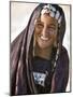 A Tuareg Woman with Attractive Silver Jewellery at Her Desert Home, North of Timbuktu, Mali-Nigel Pavitt-Mounted Photographic Print