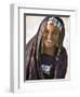 A Tuareg Woman with Attractive Silver Jewellery at Her Desert Home, North of Timbuktu, Mali-Nigel Pavitt-Framed Photographic Print