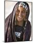 A Tuareg Woman with Attractive Silver Jewellery at Her Desert Home, North of Timbuktu, Mali-Nigel Pavitt-Mounted Premium Photographic Print