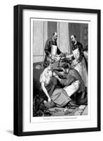 A Tuberculosis Patient Being Given a Transfusion of Goat's Blood, 1891-null-Framed Giclee Print